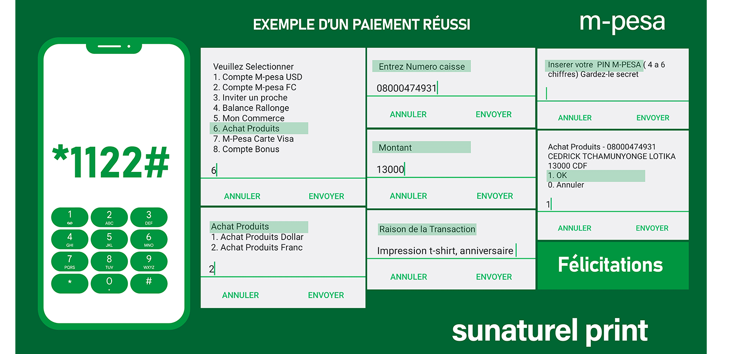 Étape 1 - Ouvrir M-Pesa